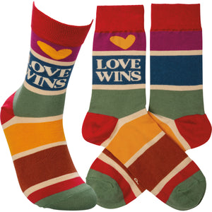 Love Wins / Heart Stripe Socks (Unisex)