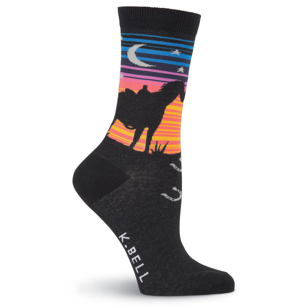 Sunset Horse Socks (Women’s)