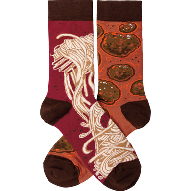 Spaghetti and Meatballs Socks (Unisex)