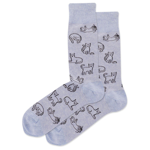 Outlined Cats Socks (Men’s)