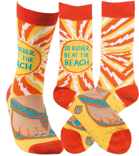 I’d Rather Be At The Beach Socks (Women’s)