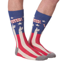 Load image into Gallery viewer, I Voted Socks (Men’s) Flag
