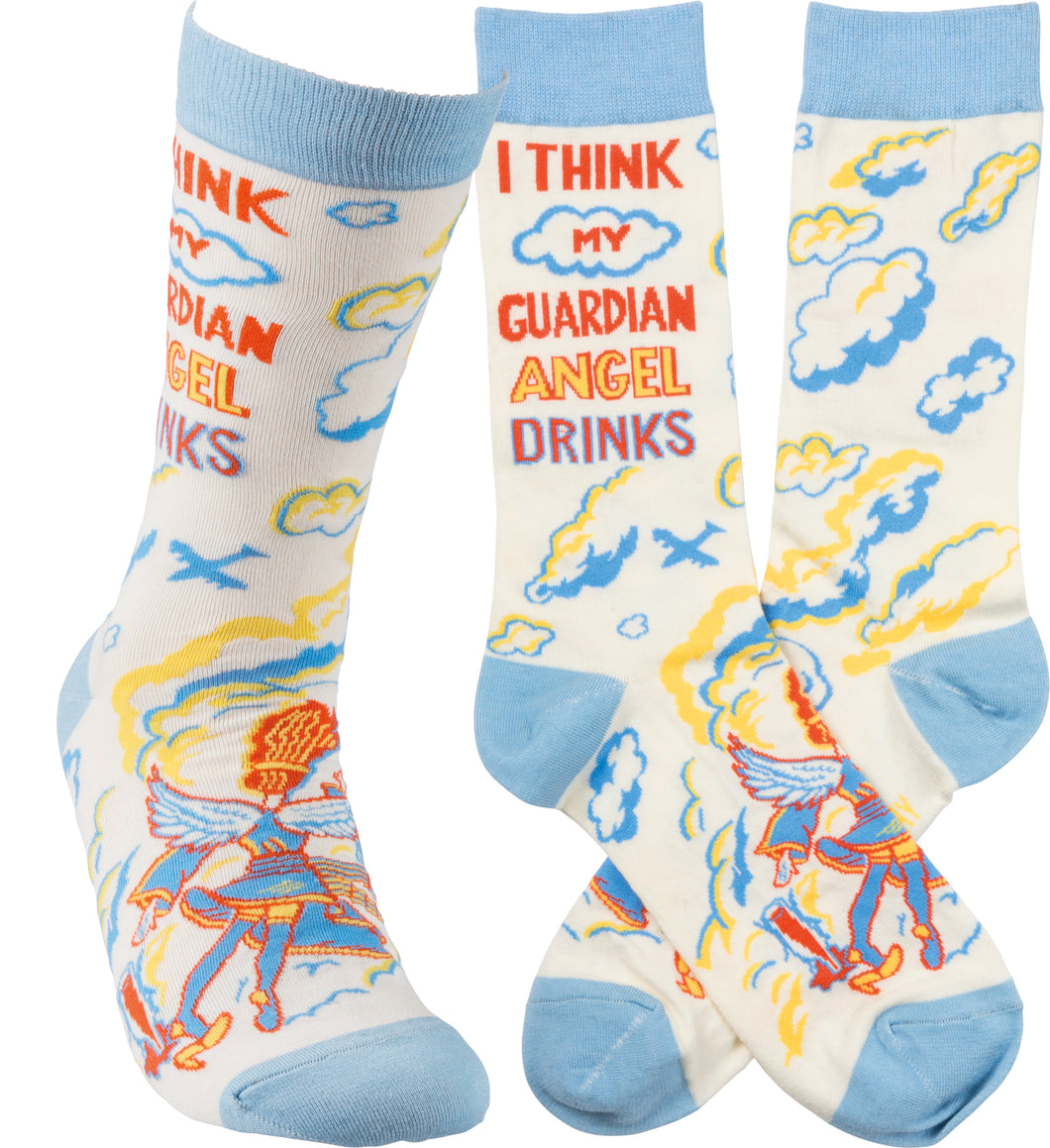 I Think My Guardian Angel Drinks Socks (Unisex)