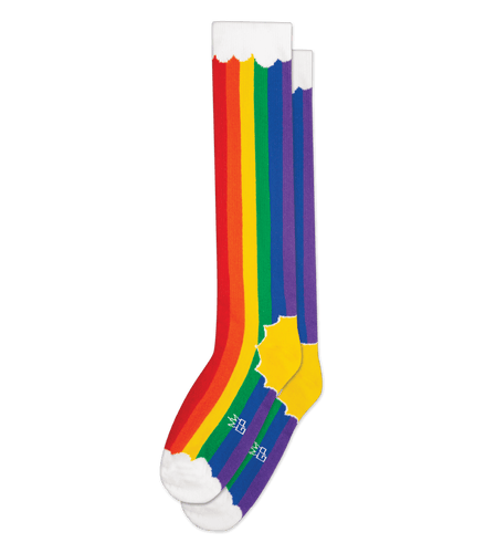 Rainbow Cloud Socks (Unisex) Knee High