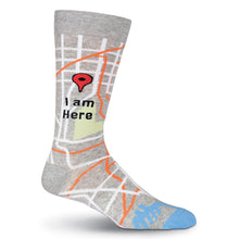 Load image into Gallery viewer, I Am Here Socks / Map (Men’s)