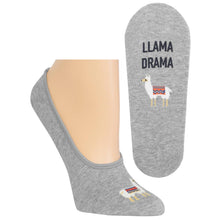 Load image into Gallery viewer, Llama Drama Socks (Women’s) No Show Socks