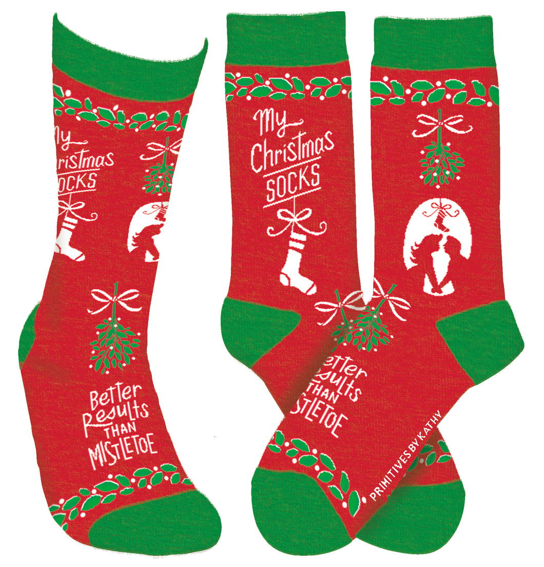 My Christmas Socks/ Better Results Than Mistletoe Socks
