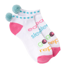 Load image into Gallery viewer, Eat Sleep Golf Repeat Socks/ Sport Low Cut Ankle   (Women’s)