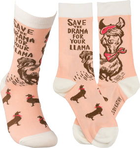 Save The Drama For Your Llama Socks (Women’s)