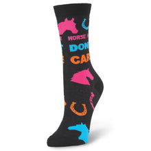 Load image into Gallery viewer, Horse Hair Don’t Care Socks (Women’s)