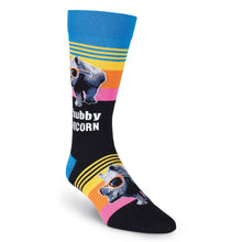 Load image into Gallery viewer, Chubby Unicorn / Rhino With Sunglasses Socks : Arch Support
