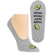 Load image into Gallery viewer, Stop Guac And Roll Socks (Women’s) Avocado No Show Socks