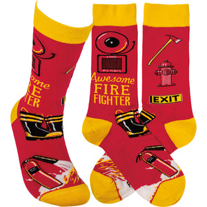 Awesome Firefighter Socks (Unisex)