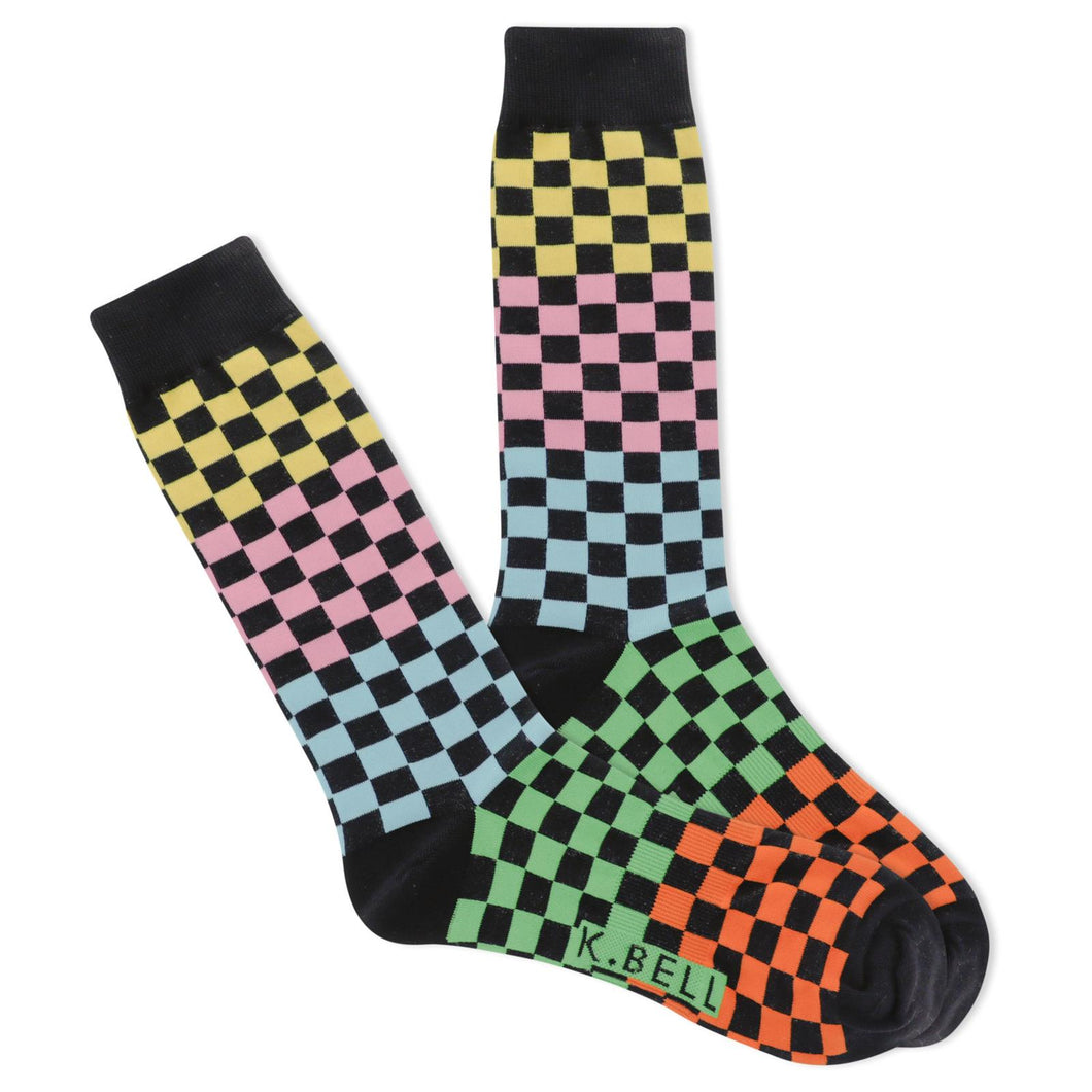 Color Blocks / Checkered Socks (Men’s) Arch Compression