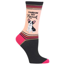 Load image into Gallery viewer, Pardon My French Socks (Women’s) French Bulldog/ Frenchie Dog