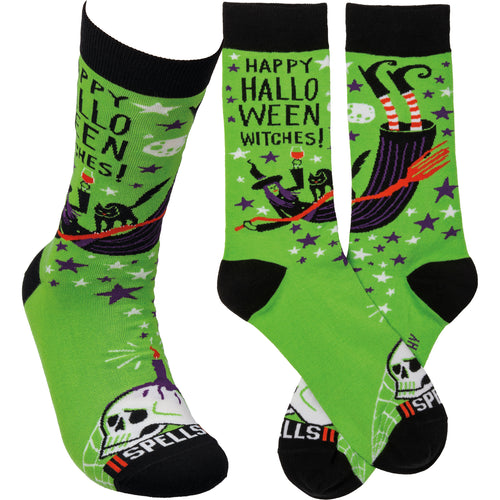 Happy Halloween Witches Socks (Unisex)